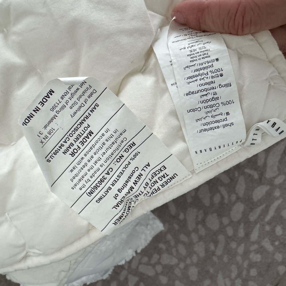 Pottery Barn Tan Quilted Bedding Set - Picture 11 of 11